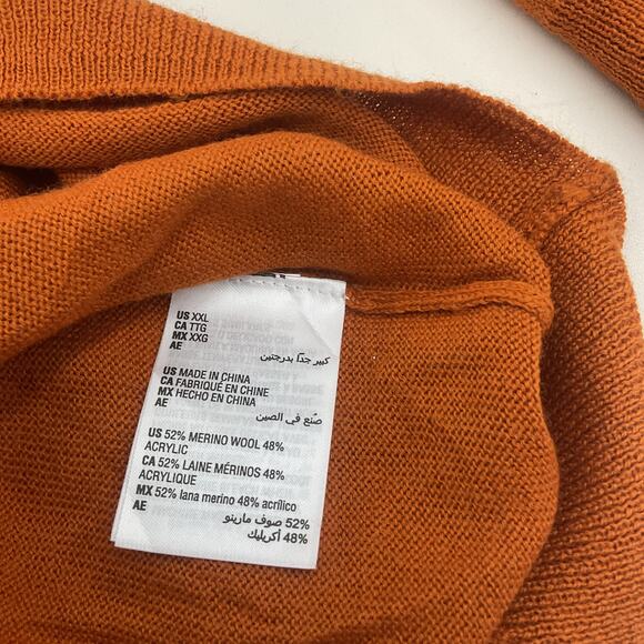 Classic Orange V-Neck Sweater by Croft & Barrow - Picture 4 of 5